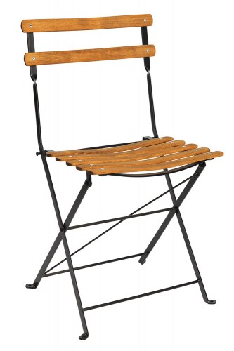 Ζαππείου ξύλου καρέκλα μεταλλική